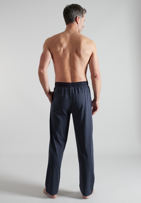 GÖTZBURG Herren Lange-Hose blau bedruckt