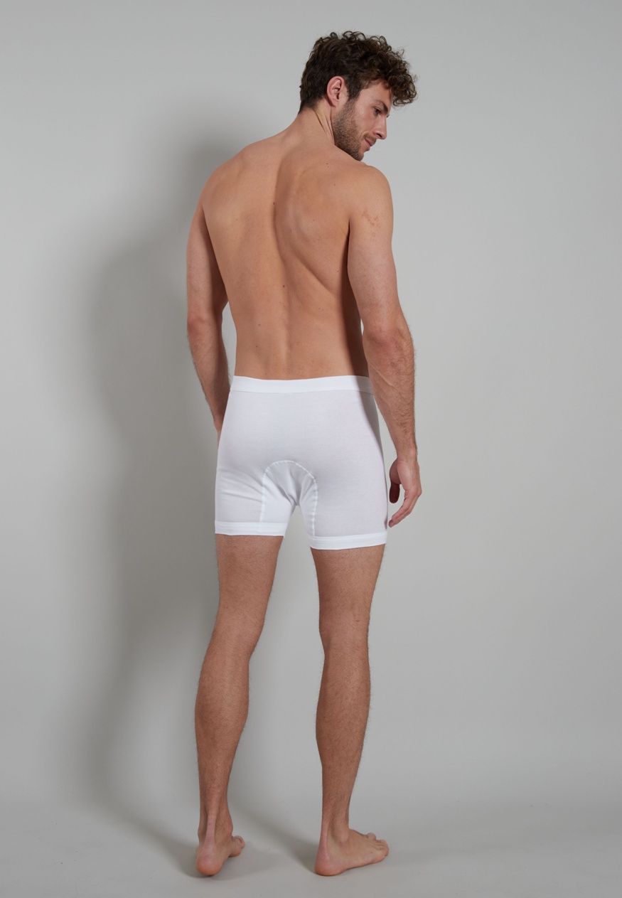 Herren Kurze-Hose weiß uni 1er Pack