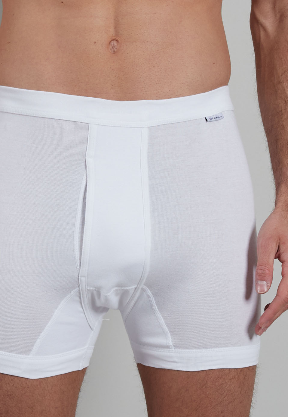 Herren Kurze-Hose weiß uni 1er Pack