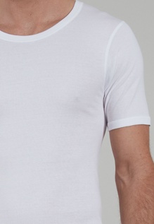 Herren T-Shirt weiß uni 1er Pack