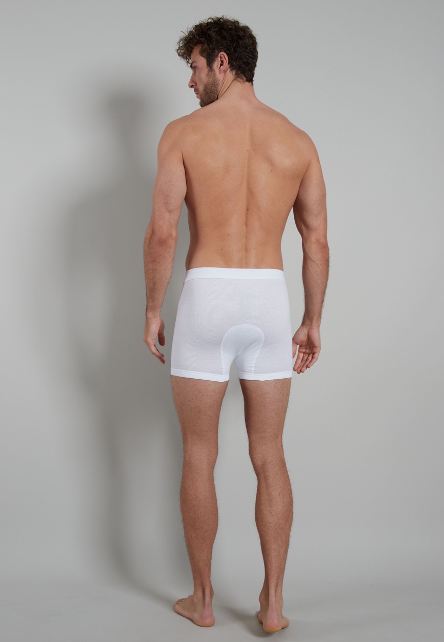 Herren Kurze-Hose weiß uni 1er Pack