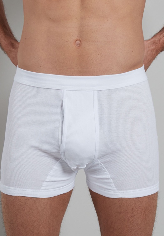 Herren Kurze-Hose weiß uni 1er Pack