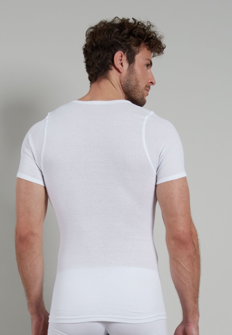 Herren T-Shirt weiß uni 1er Pack