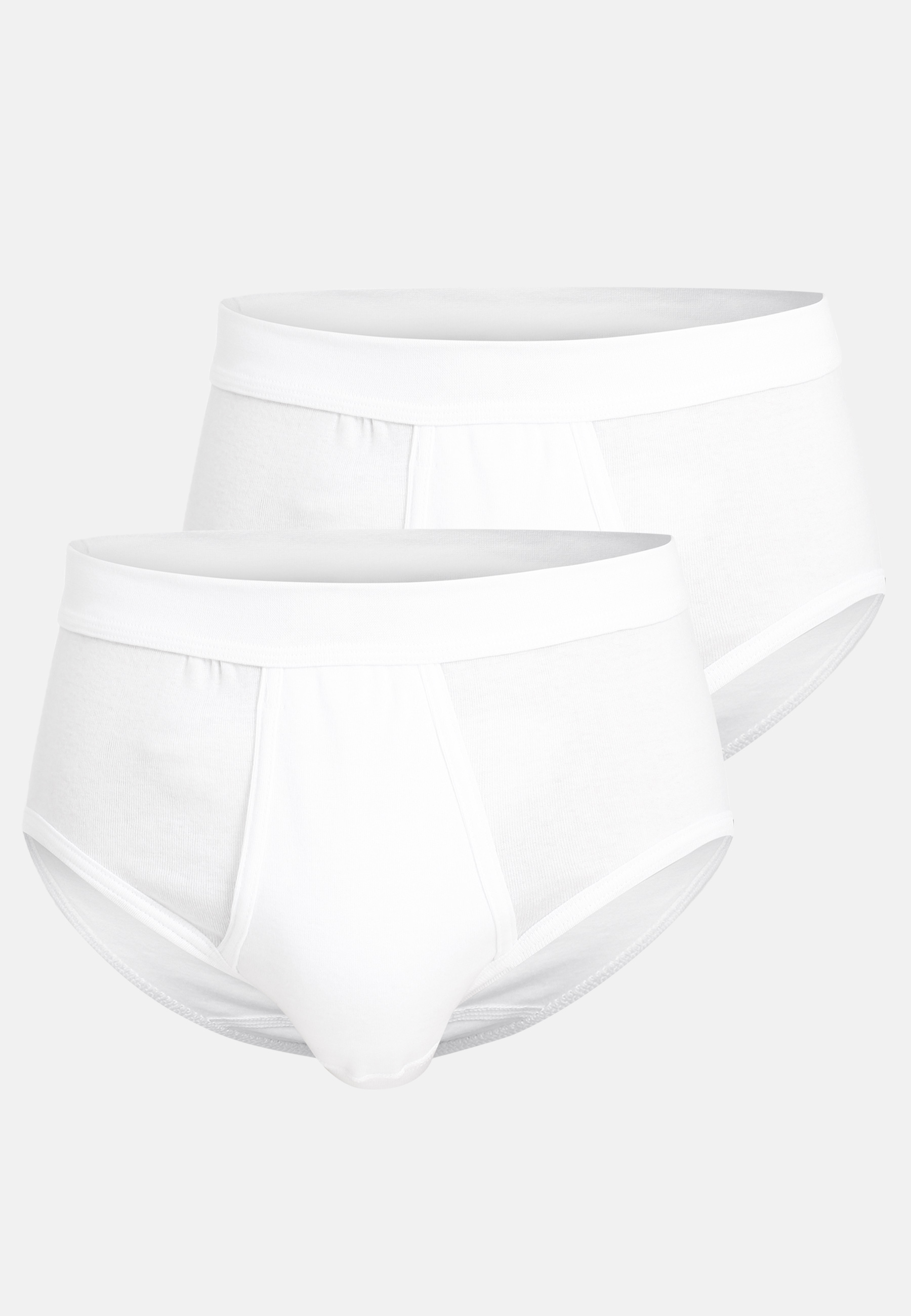 Herren Slip weiß uni 2er Pack