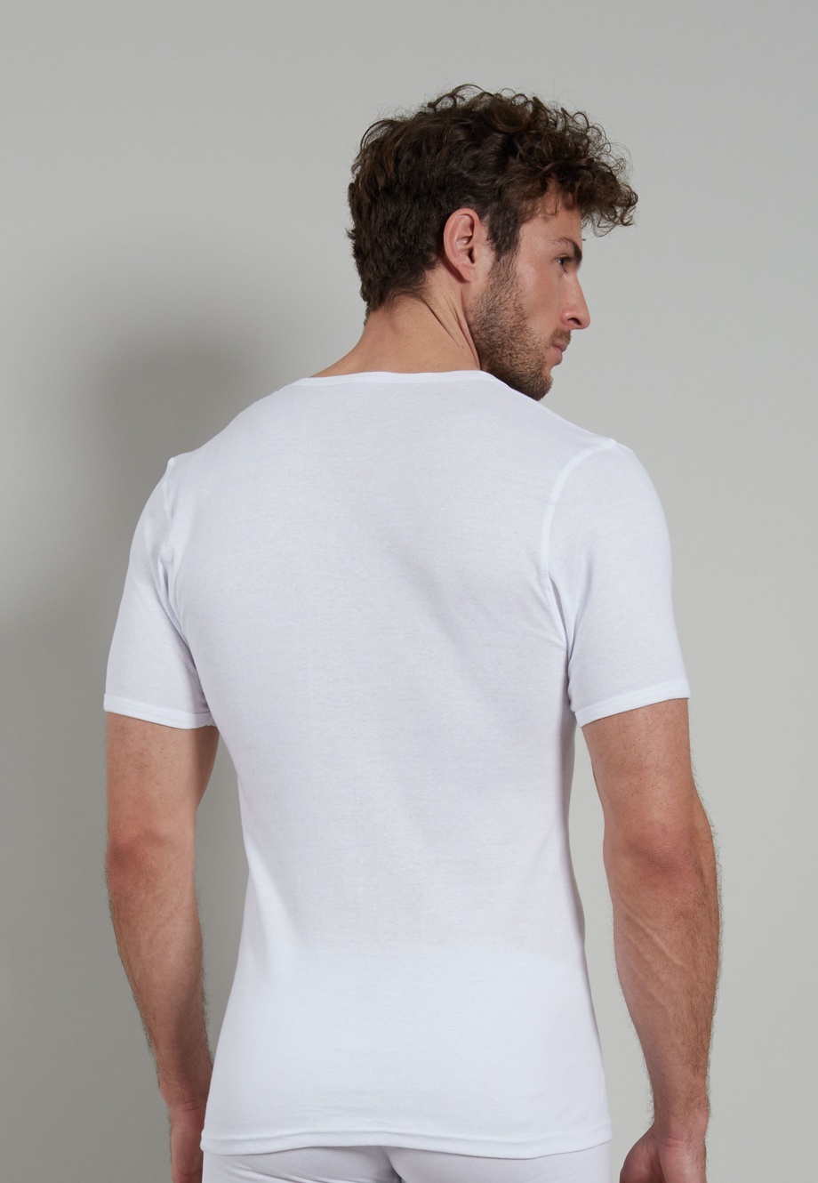 Herren T-Shirt weiß uni 1er Pack