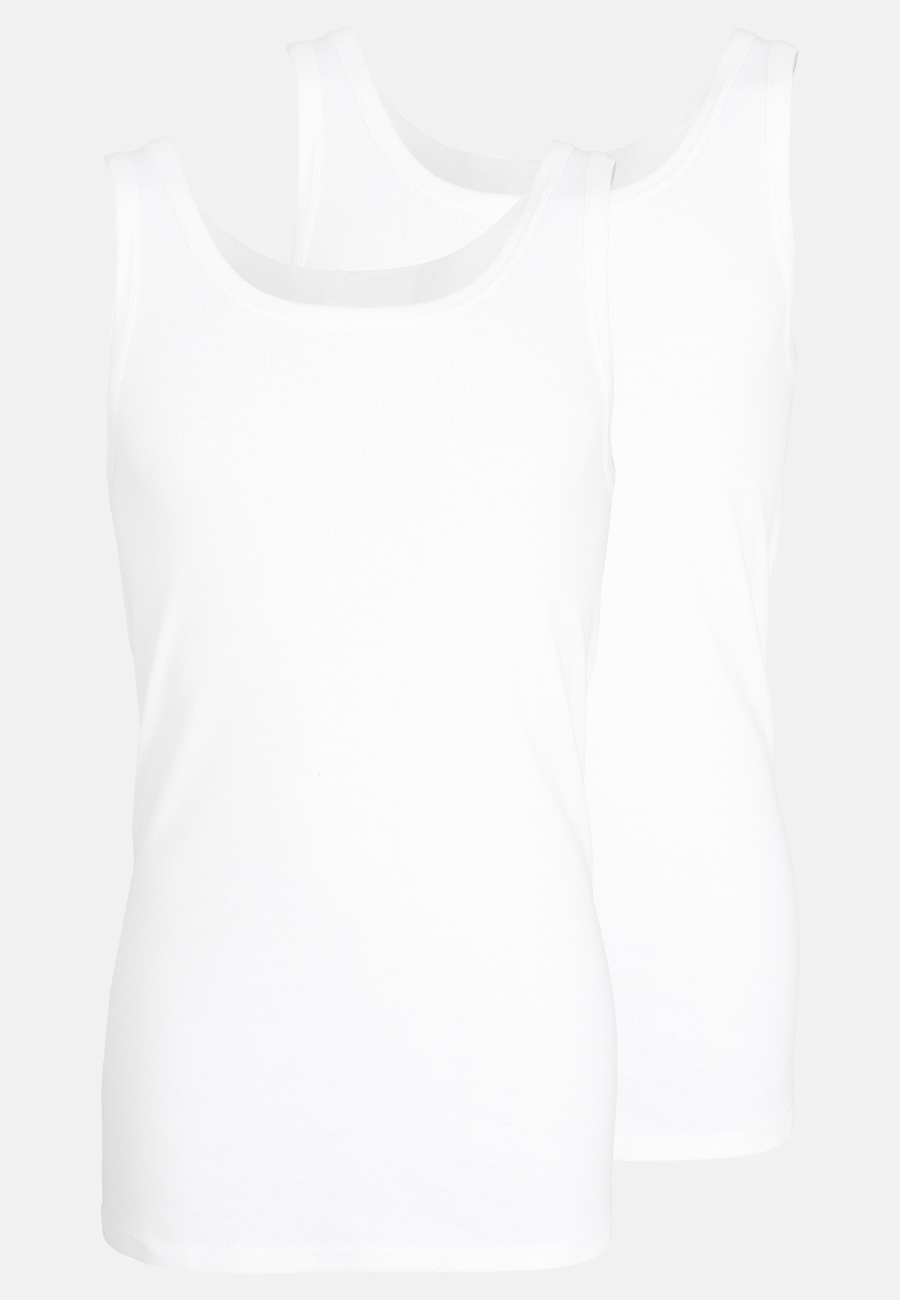 Herren Tank-Top weiß uni 2er Pack