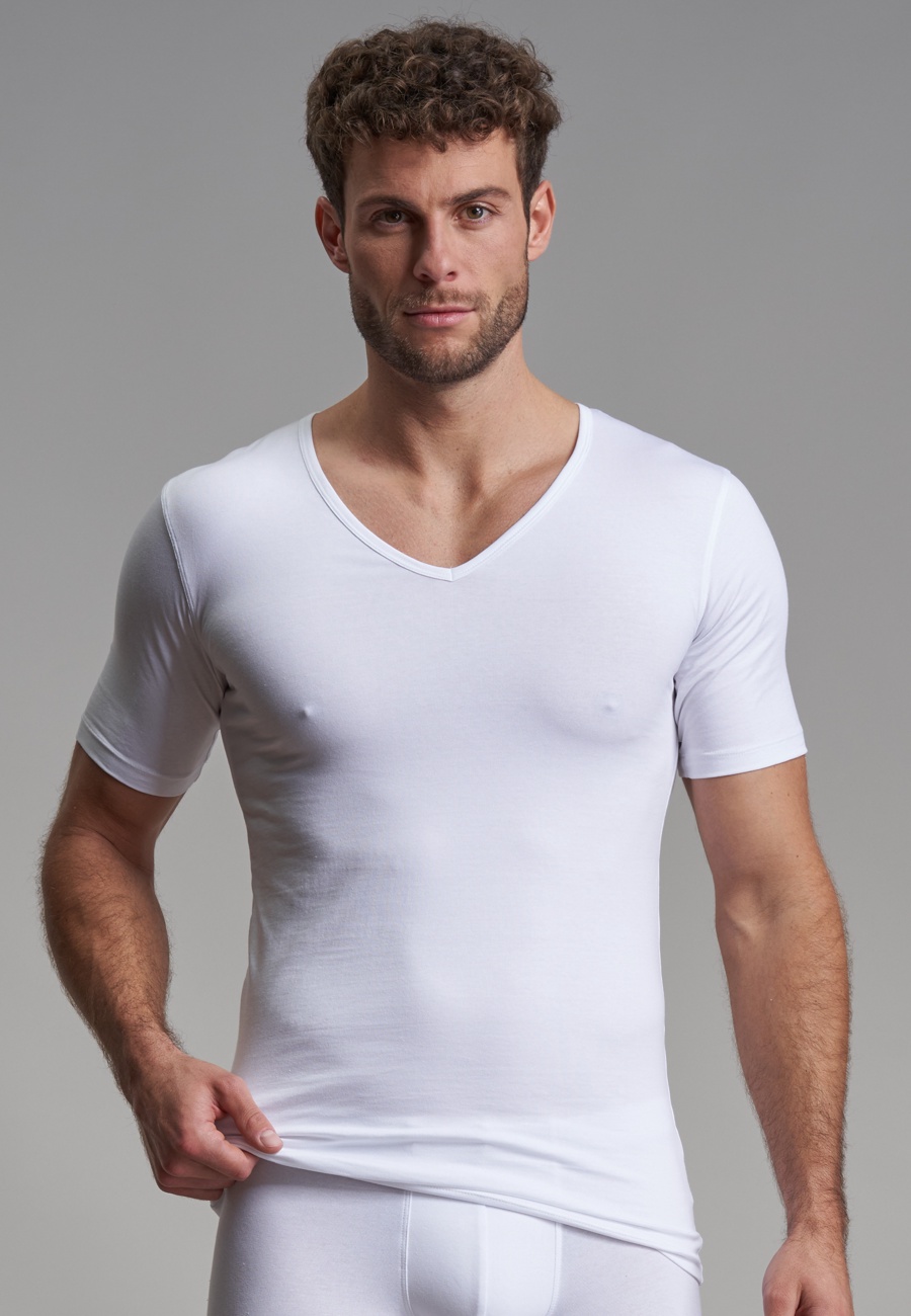 Herren T-Shirt weiß uni