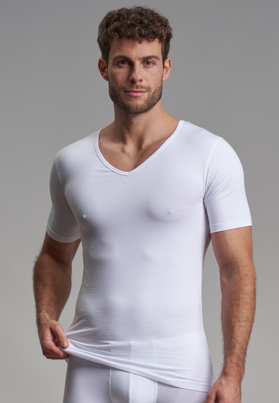 Herren T-Shirt weiß uni