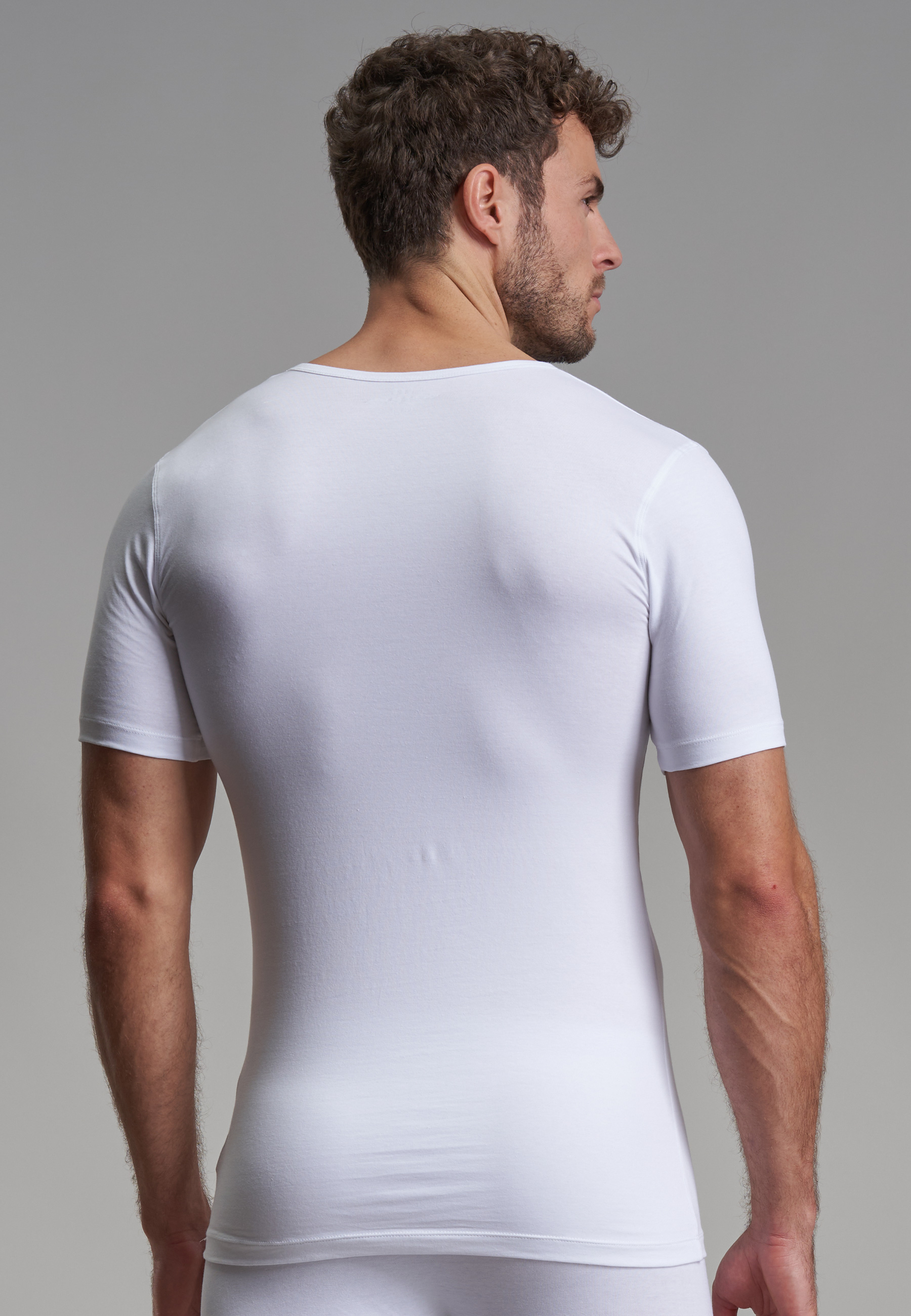 Herren T-Shirt weiß uni