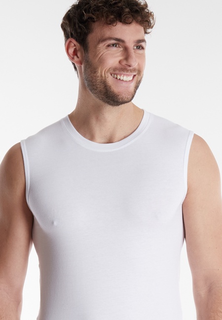 Herren Tank-Top weiß uni