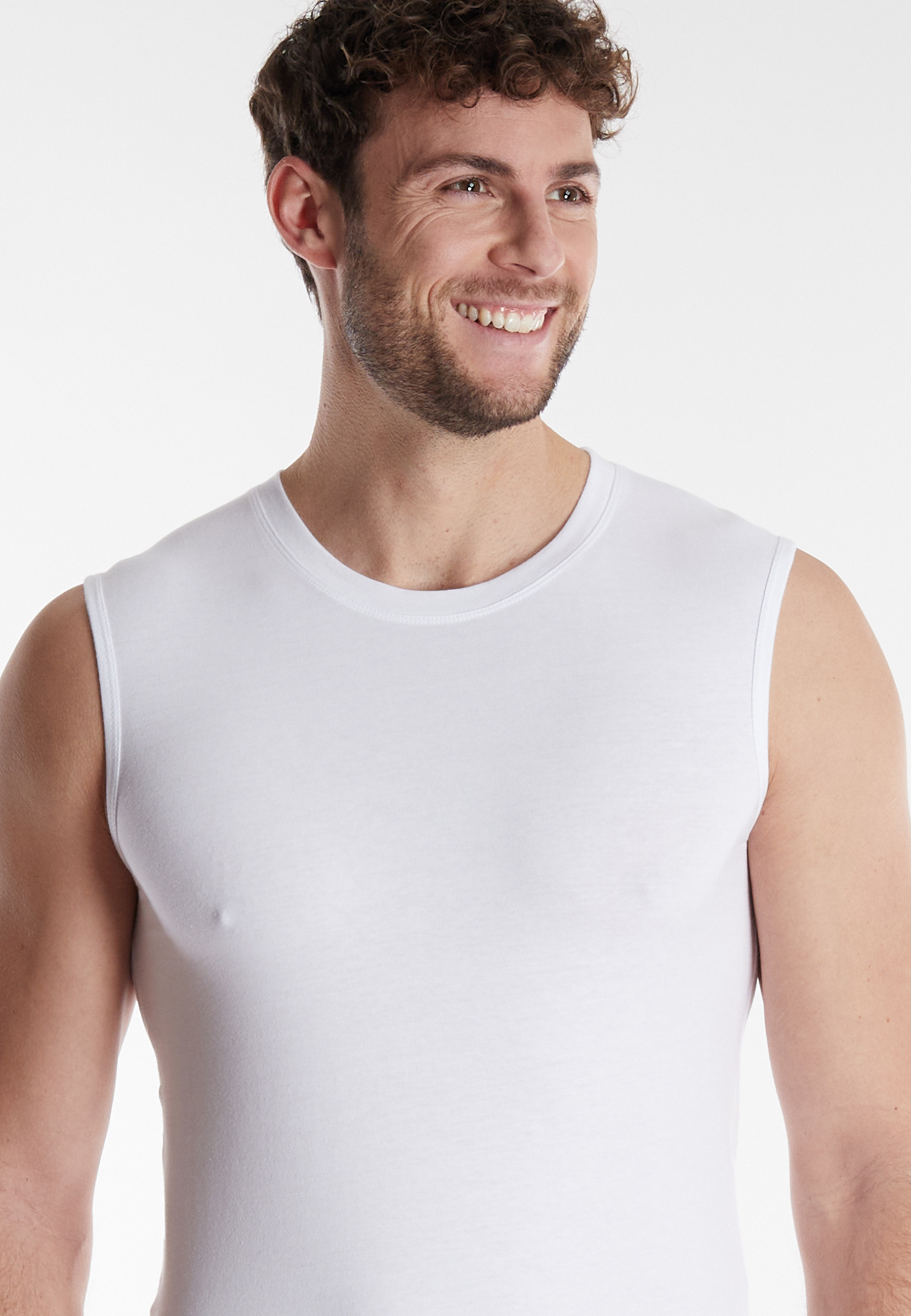 Herren Tank-Top weiß uni
