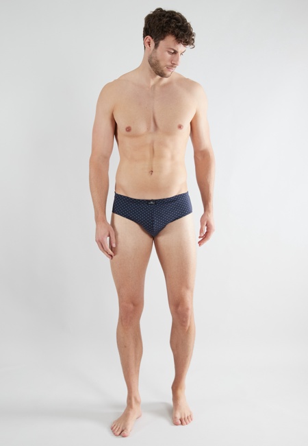 Herren Sport-Slip blau minimal 2er Pack