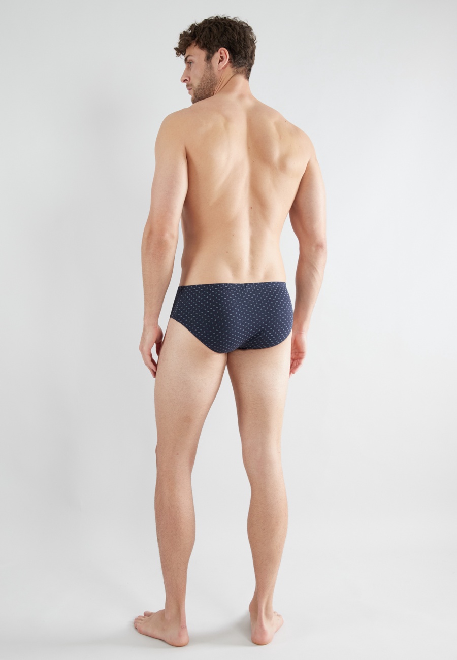 Herren Sport-Slip blau minimal 2er Pack