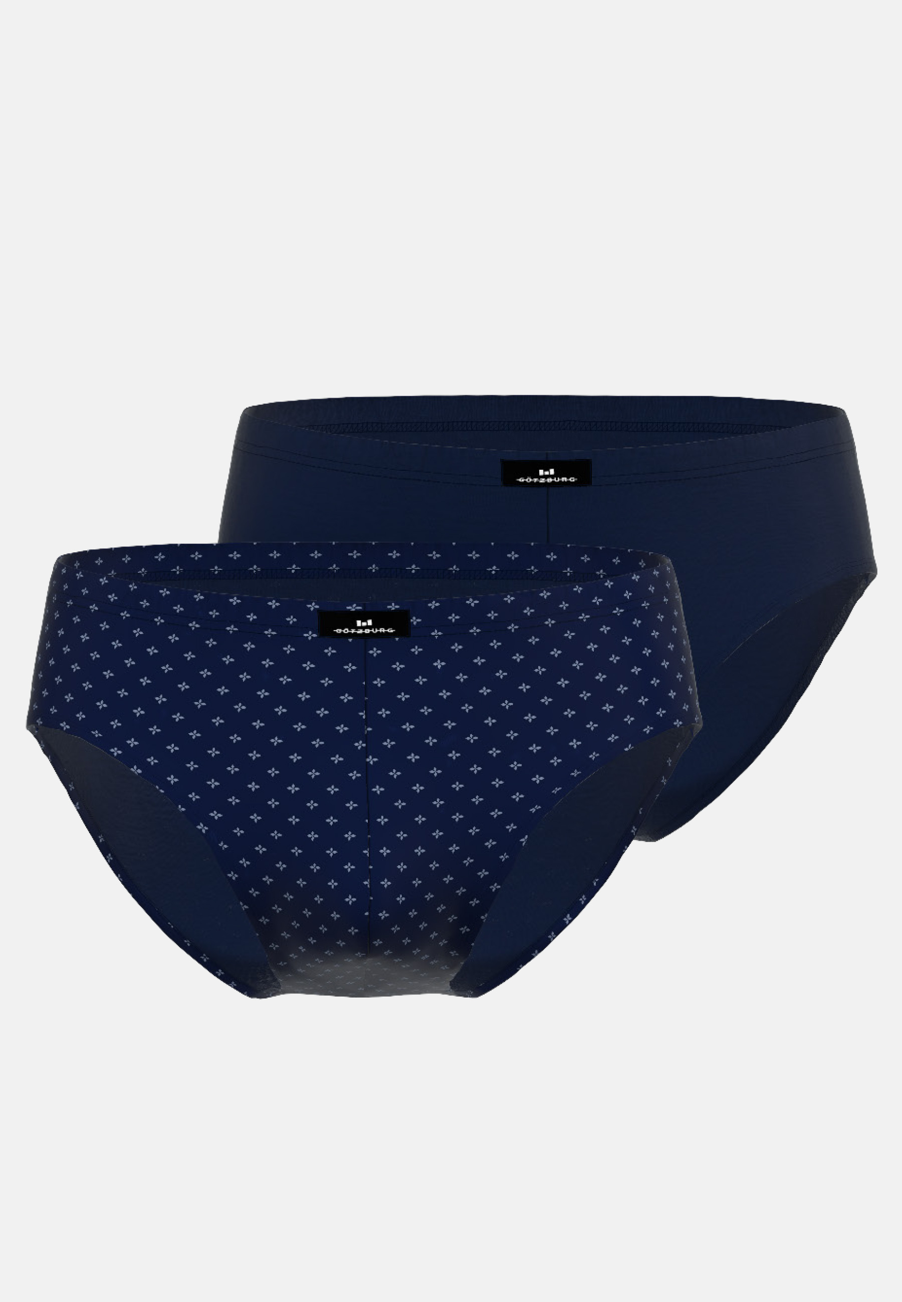 Herren Sport-Slip blau minimal 2er Pack