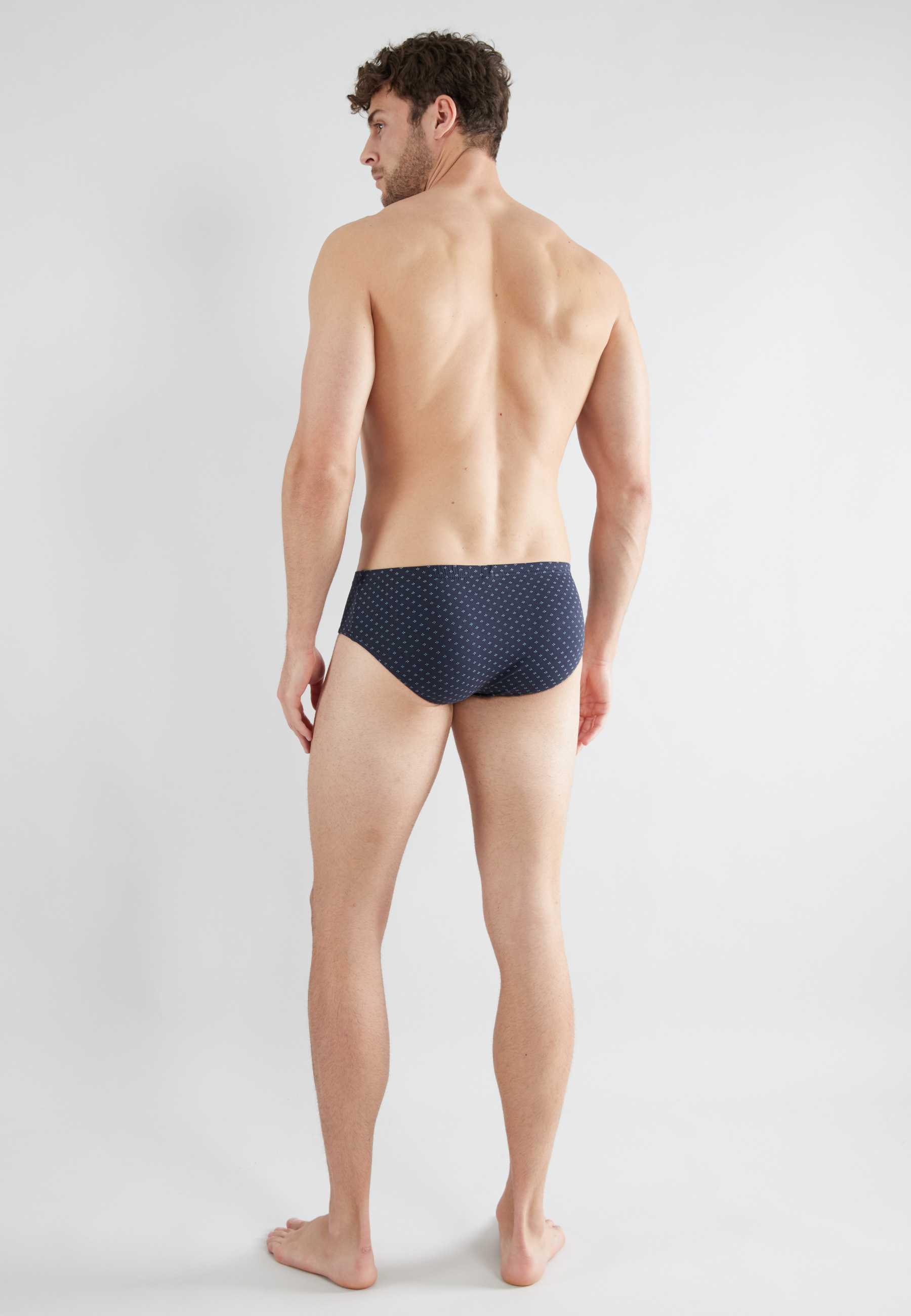 Herren Sport-Slip blau minimal 2er Pack