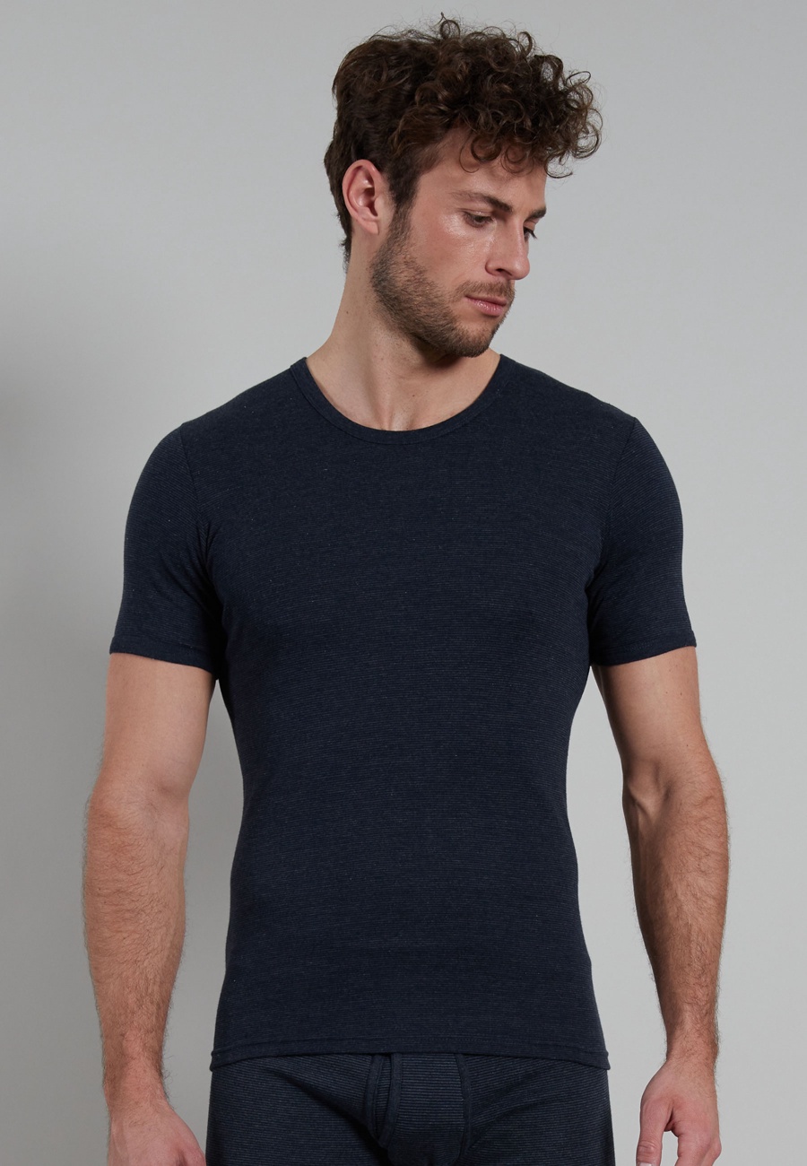 GÖTZBURG Herren T-Shirt blau quergestreift