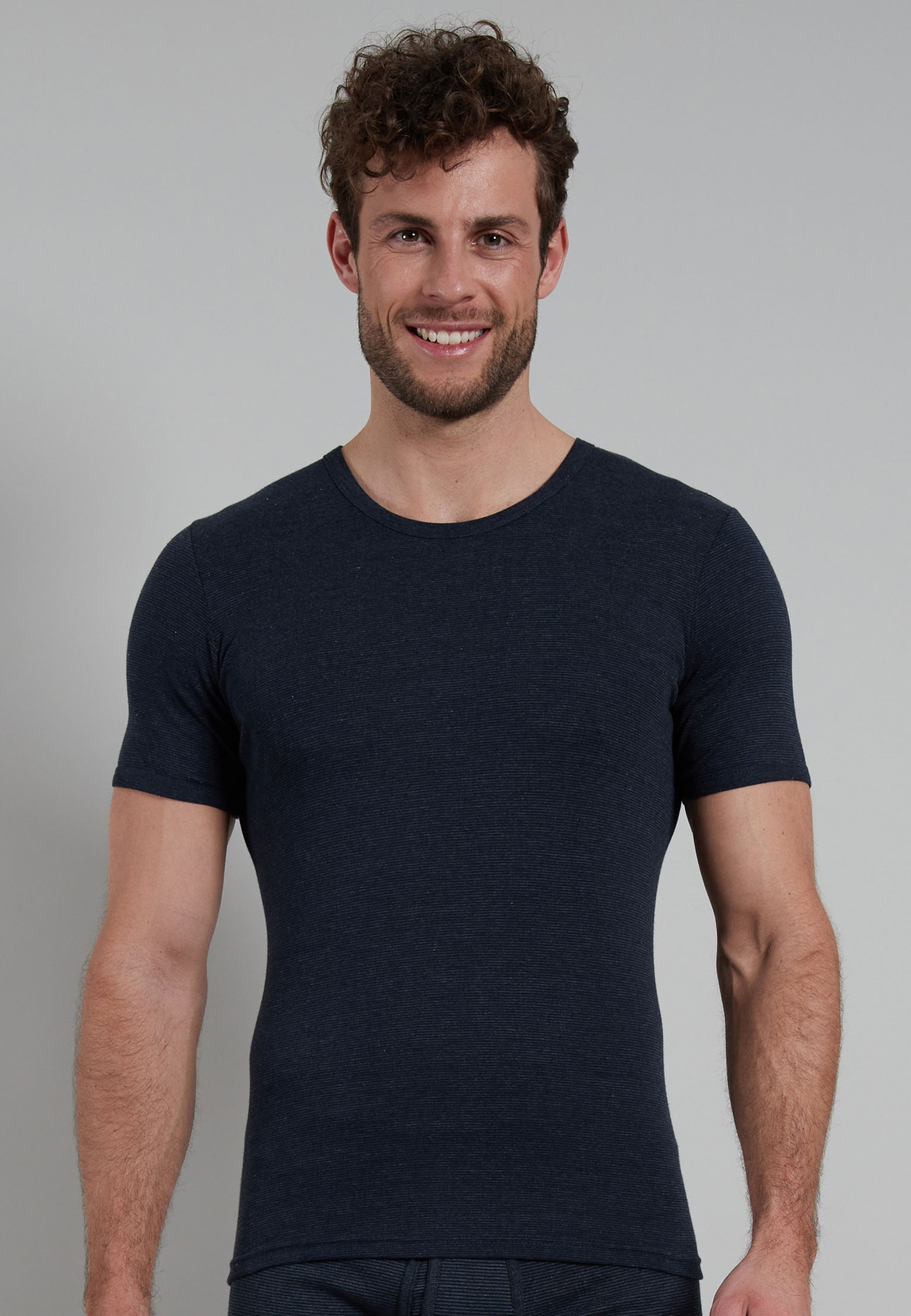 GÖTZBURG Herren T-Shirt blau quergestreift