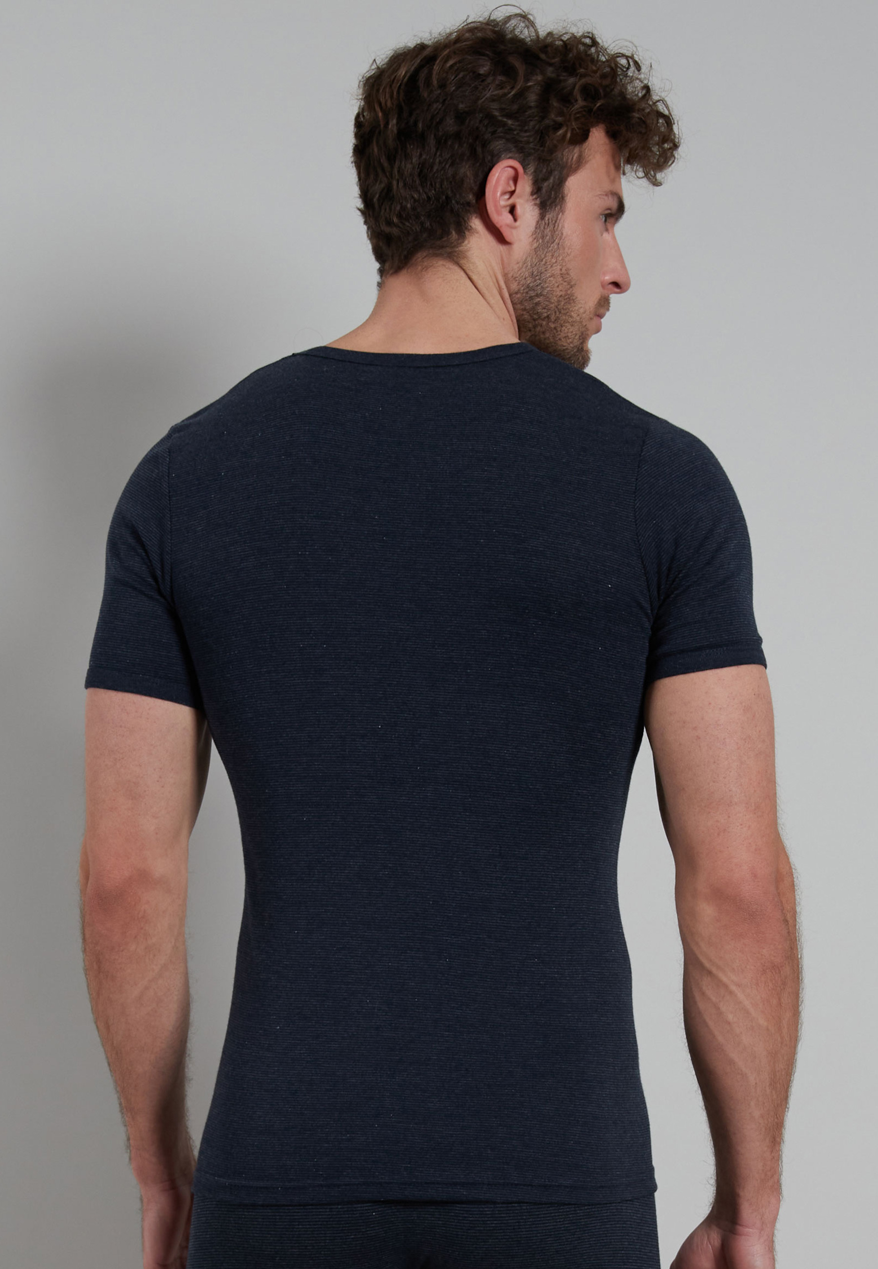 GÖTZBURG Herren T-Shirt blau quergestreift