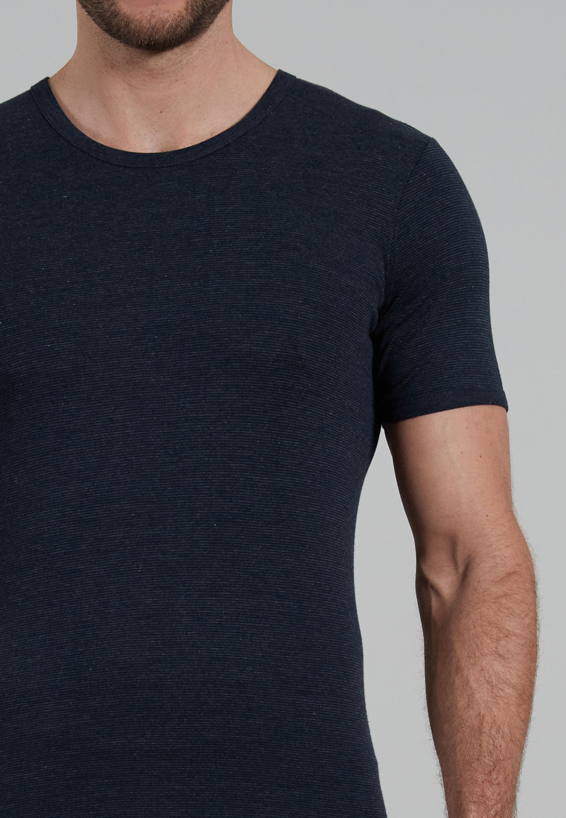 GÖTZBURG Herren T-Shirt blau quergestreift