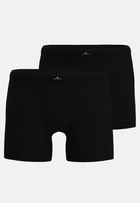 GÖTZBURG Herren Long-Pants schwarz uni 2er Pack