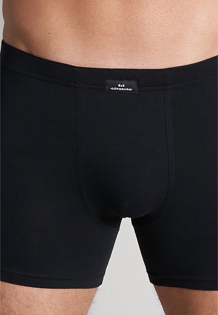GÖTZBURG Herren Long-Pants schwarz uni 2er Pack