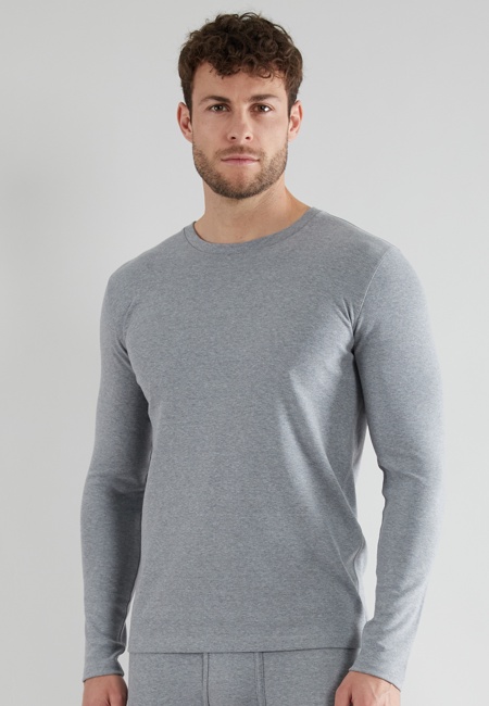 GÖTZBURG Herren Longsleeve grau uni