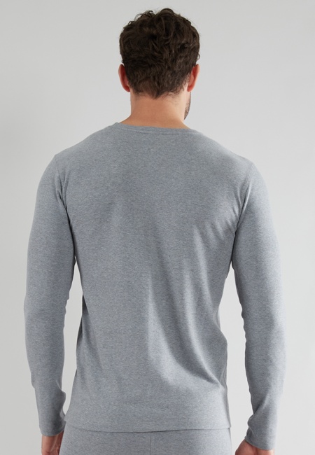 GÖTZBURG Herren Longsleeve grau uni