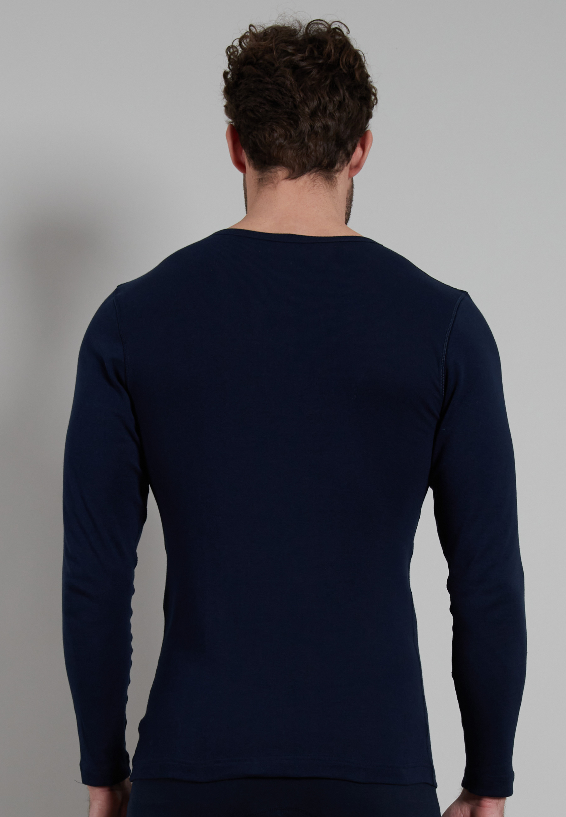 GÖTZBURG Herren Longsleeve blau uni
