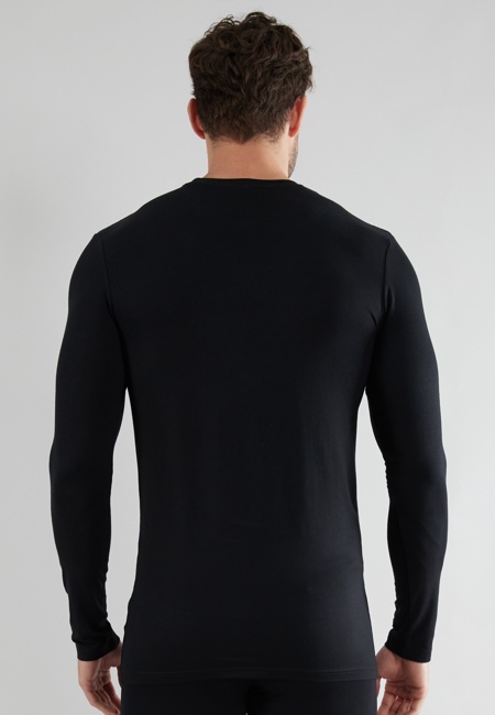 GÖTZBURG Herren Longsleeve schwarz uni