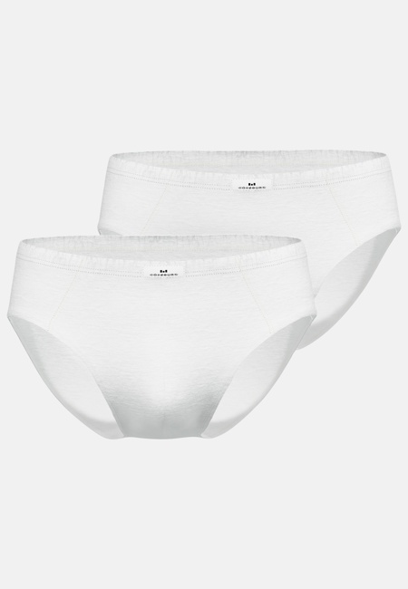 GÖTZBURG Herren Slip weiß uni 2er Pack