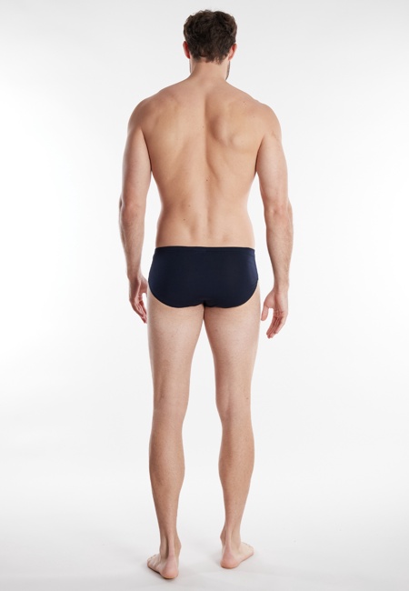 GÖTZBURG Herren Slip blau uni 2er Pack