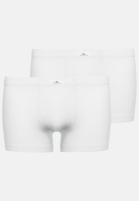 GÖTZBURG Herren Pants weiß uni 2er Pack