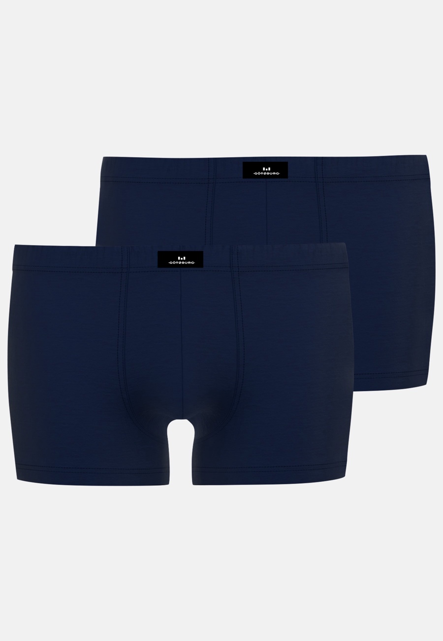 GÖTZBURG Herren Pants blau uni 2er Pack