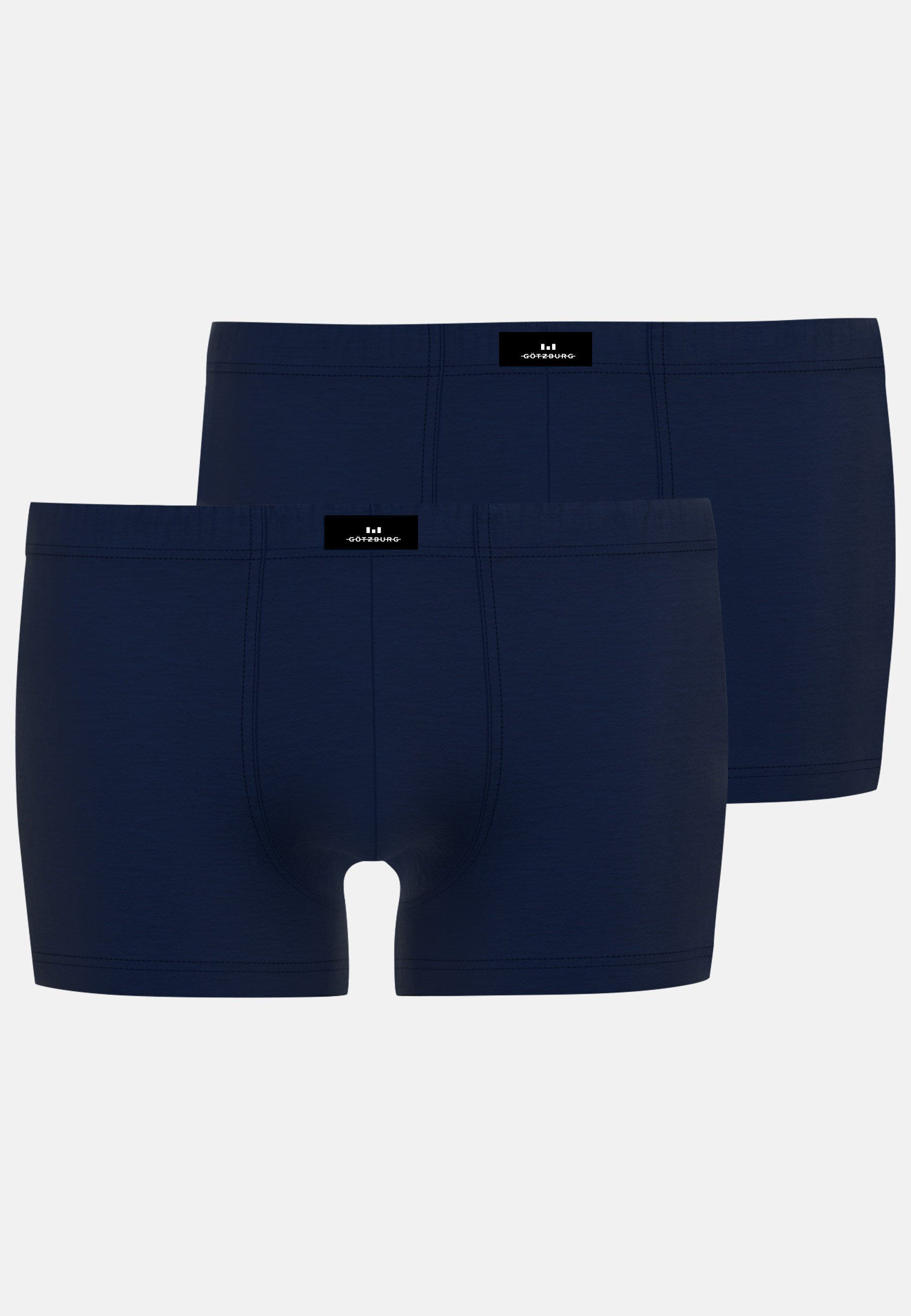 GÖTZBURG Herren Pants blau uni 2er Pack