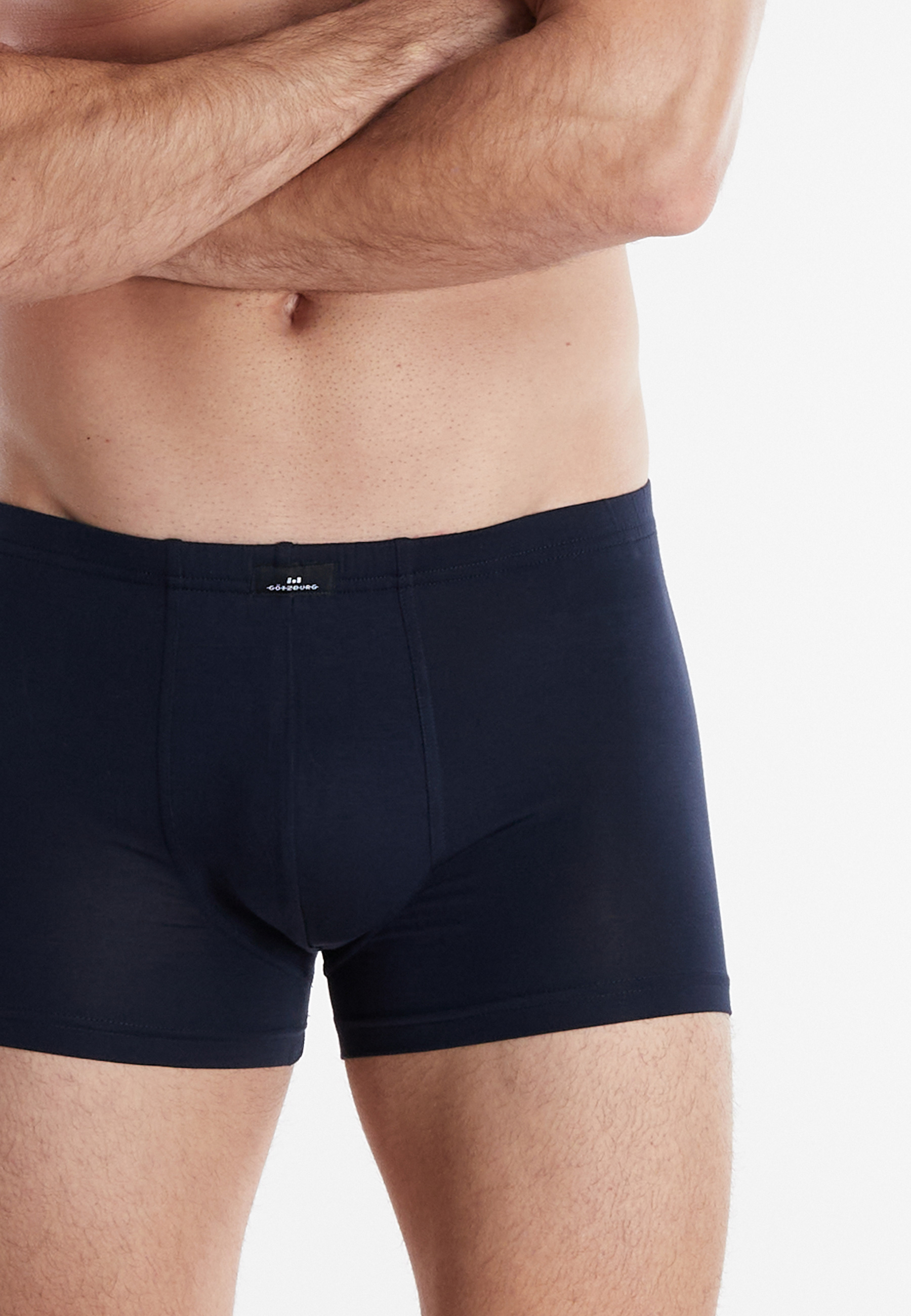 GÖTZBURG Herren Pants blau uni 2er Pack