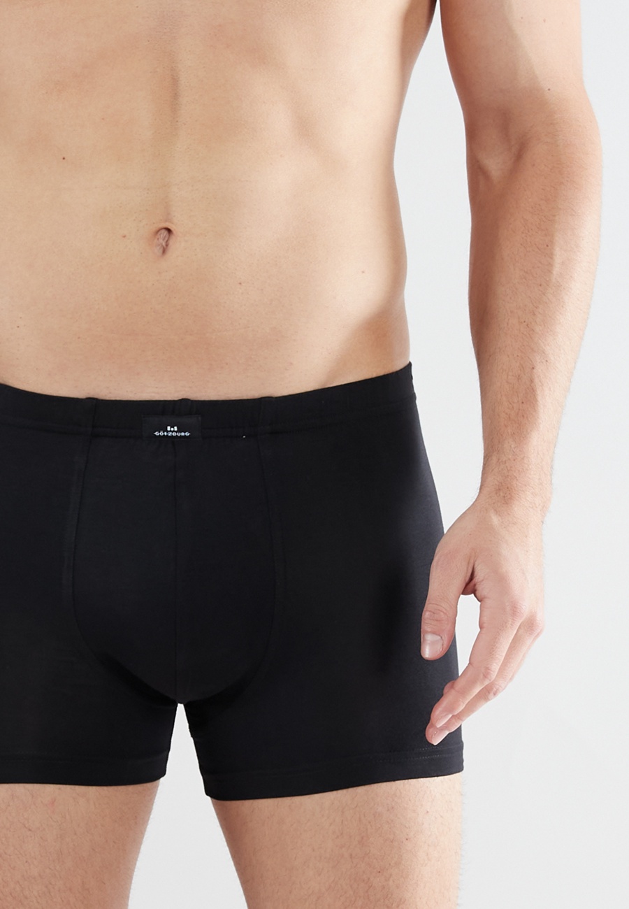 GÖTZBURG Herren Pants schwarz uni 2er Pack