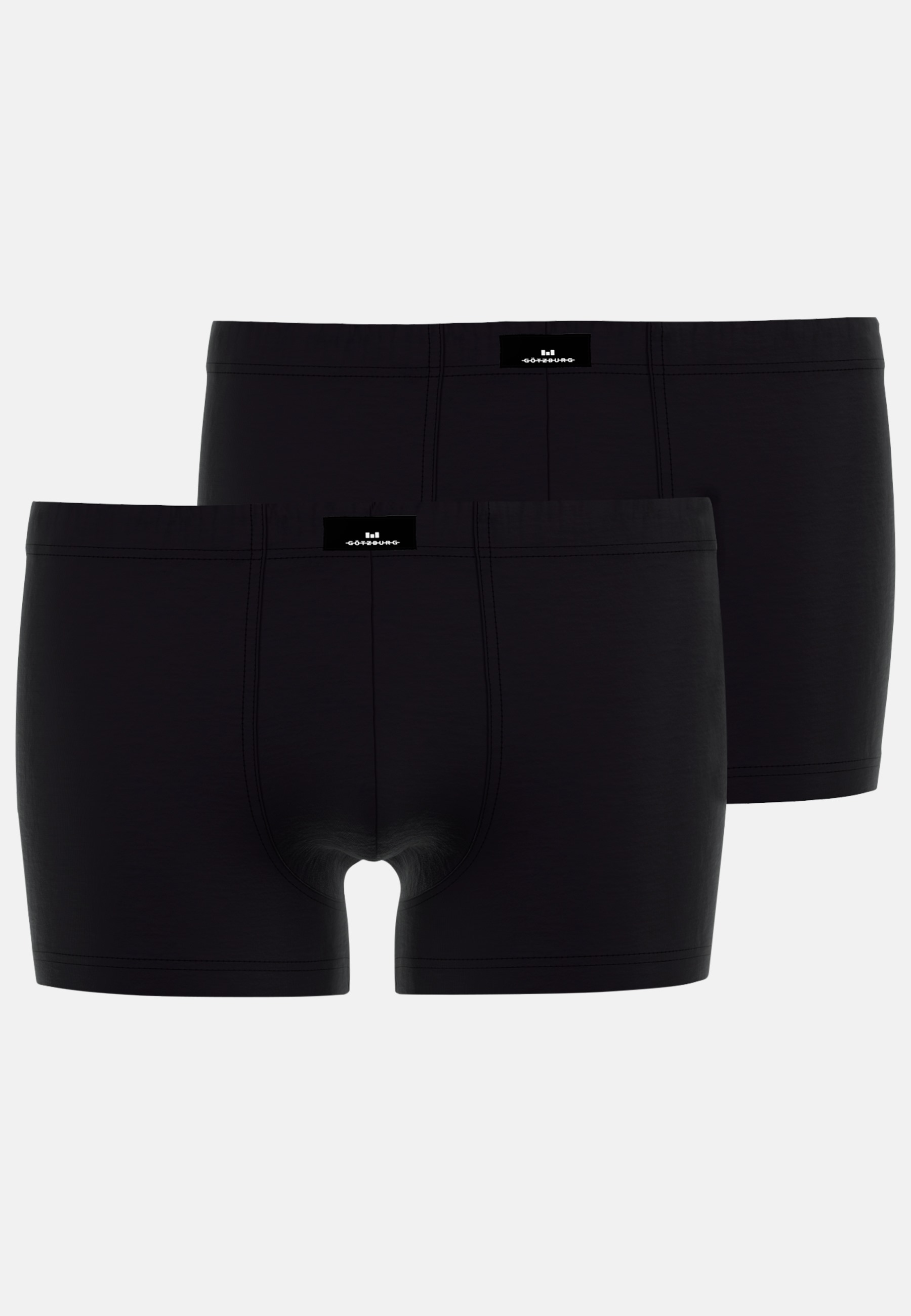 GÖTZBURG Herren Pants schwarz uni 2er Pack
