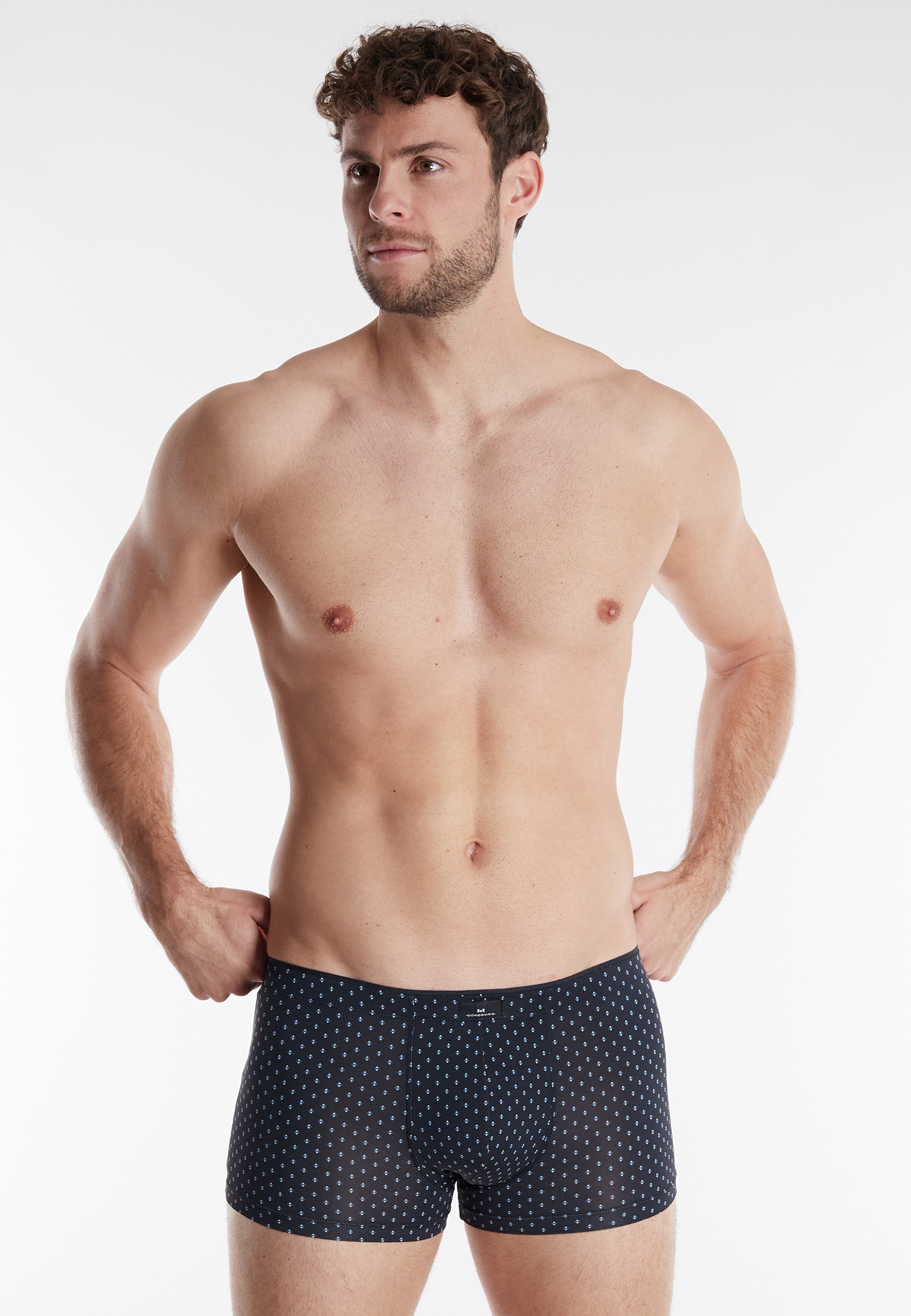 GÖTZBURG Herren Pants schwarz bedruckt