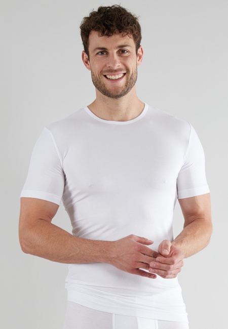 GÖTZBURG Herren Shirt weiß uni 2er Pack