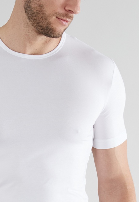 GÖTZBURG Herren Shirt weiß uni 2er Pack