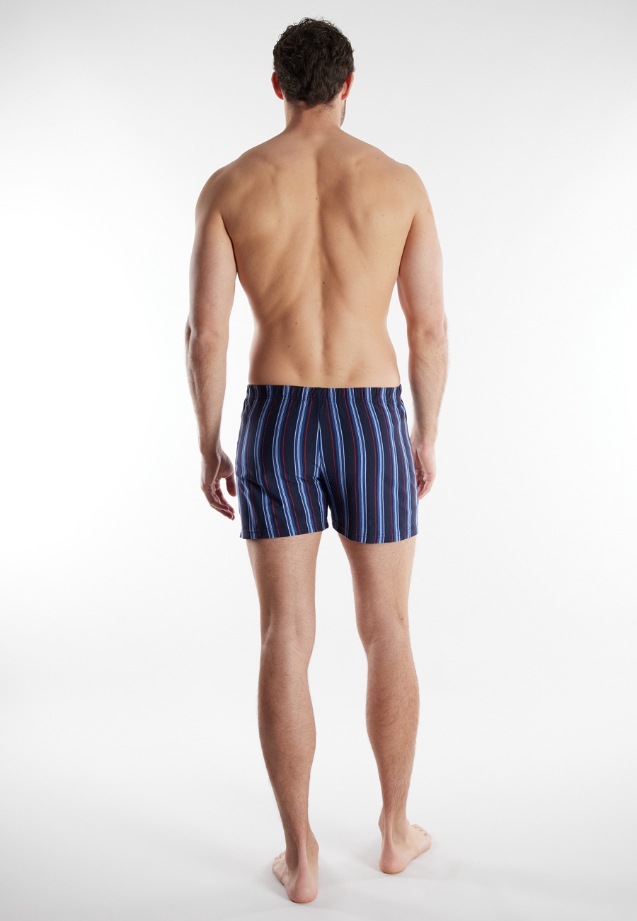 GÖTZBURG Herren Boxershort blau längsgestreift 2er Pack