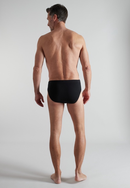 GÖTZBURG Herren Slip schwarz uni 2er Pack