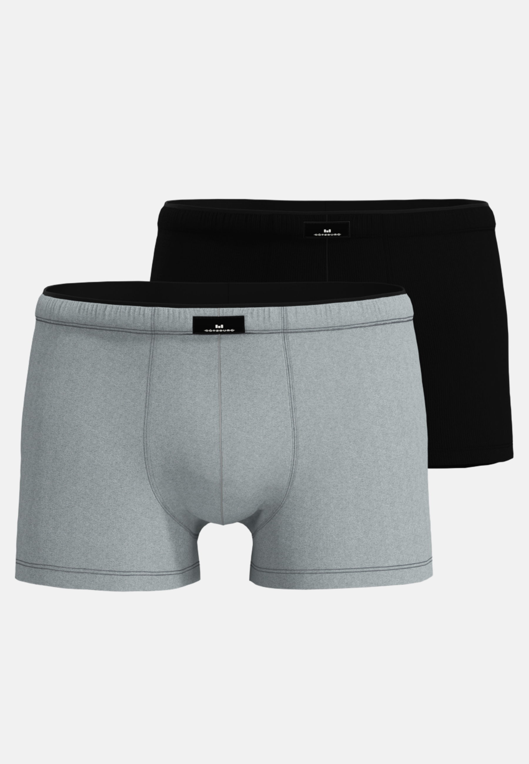 GÖTZBURG Herren Pants grau uni 2er Pack