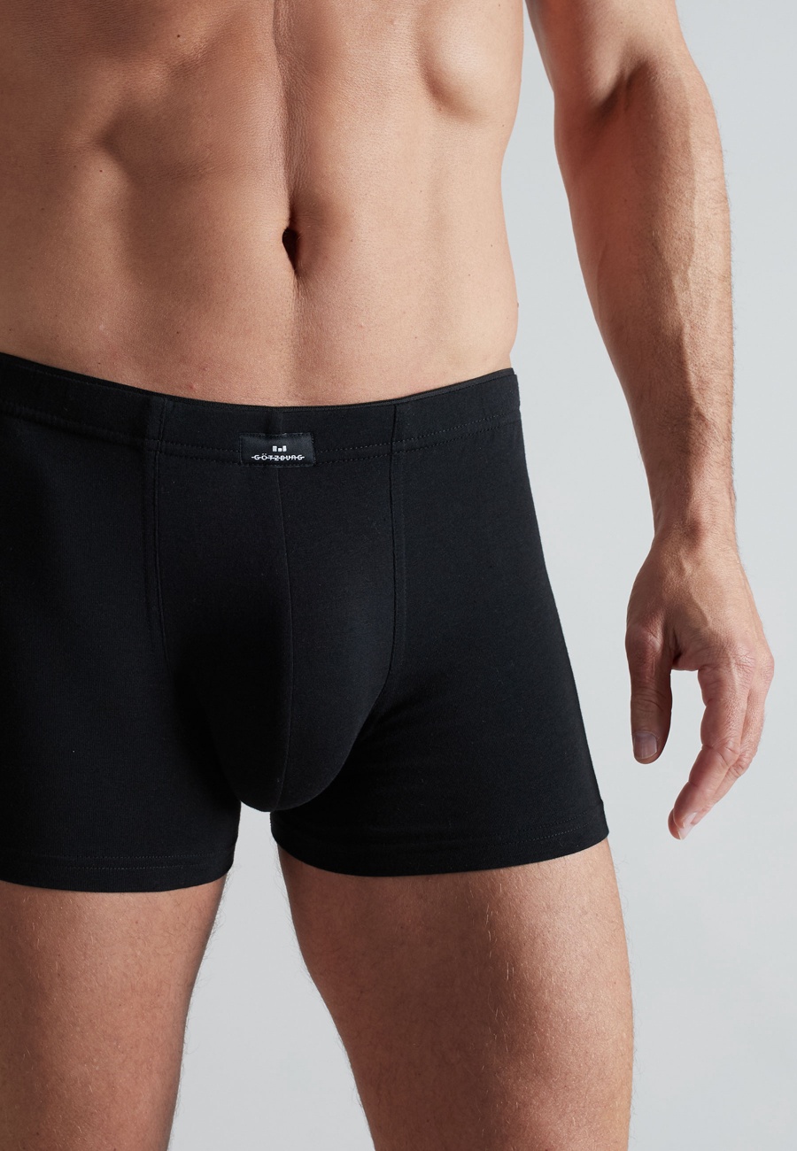 GÖTZBURG Herren Pants schwarz uni 2er Pack