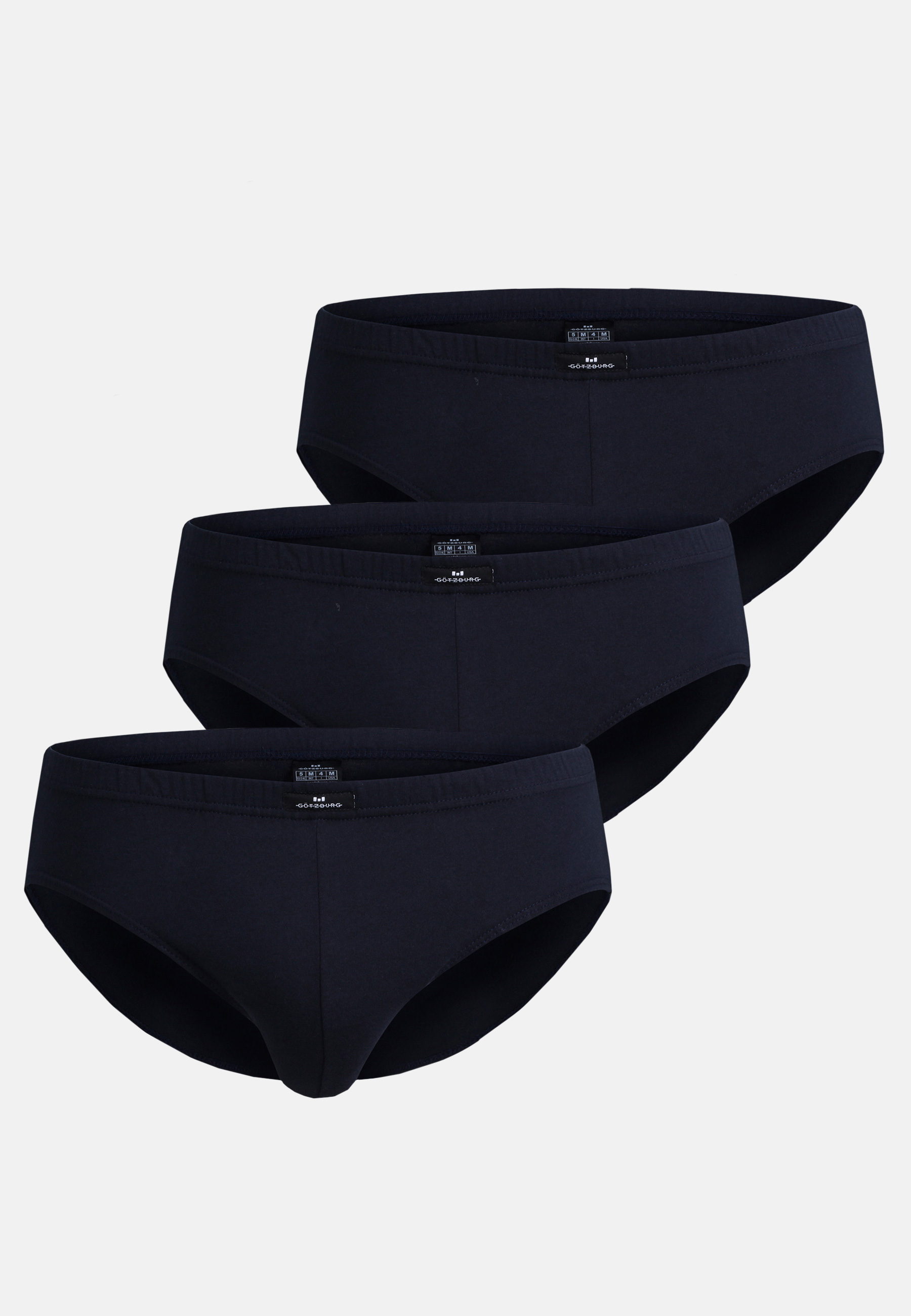 Herren Sport-Slip blau uni 3er Pack